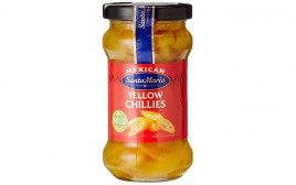 Mexican Santa Maria Yellow Chillies - Mild  Glass Jar  200 grams